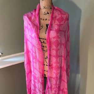 🆑⬇️Kate spade pink scarf 🧣